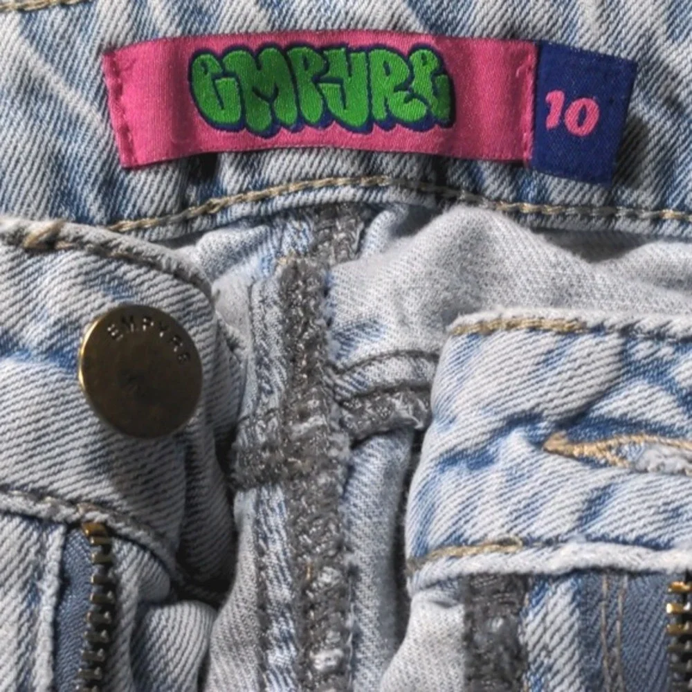 Y2K‎ Empyre Tori Light Wash Denim Cargo Pants Size 10 Skate Streetwear Style VTG